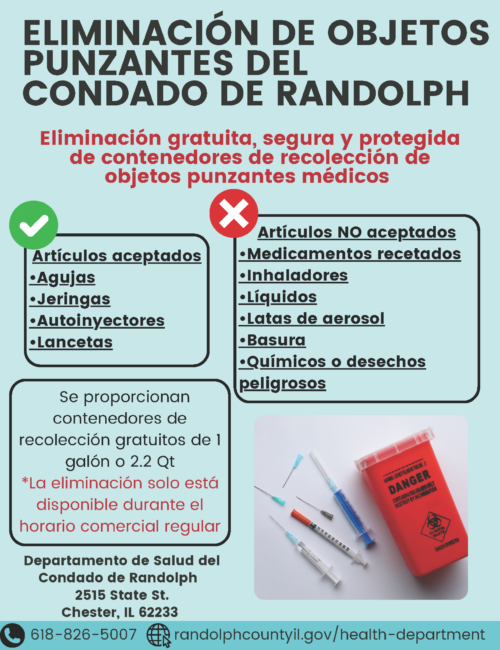 RCHD Sharps Disposal Program SP